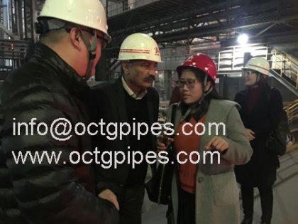 Pakistan customer visits Anson Steel factory