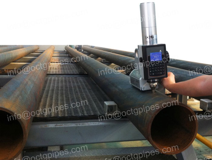 how to measure hardness of steel pipe